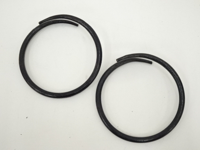  釜師　道彦造　桐地紋銀摘み田口釜（共箱）